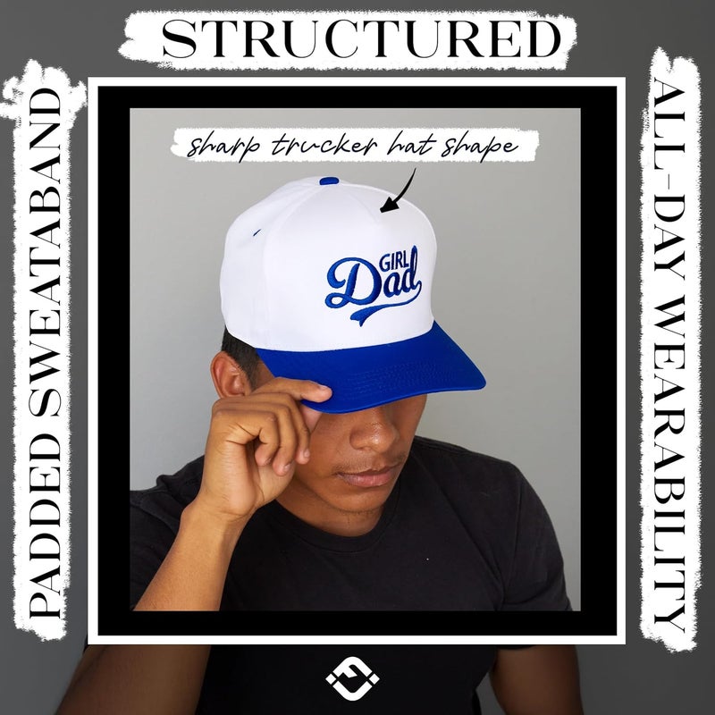 Funky Junque Trucker Hat Women Men 2-Tone Baseball Cap – Vintage Western Style Embroidered Snapback, Premium Cotton Blend - Image 5